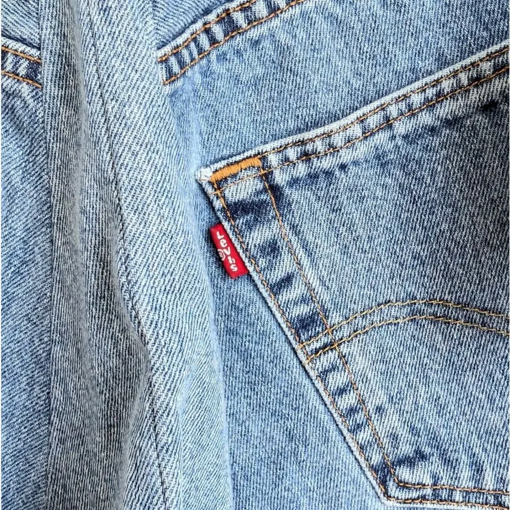NWT RE/DONE Levi's Cotton Handkerchief Denim Skirt in Indigo, size 26
